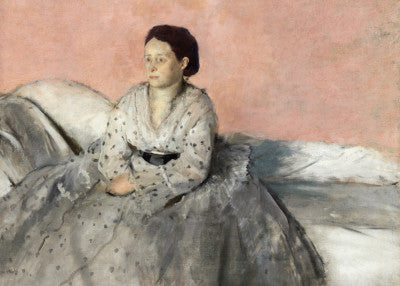 Edgar Degas: "Madame René de Gas (1872-1873)" Art Print