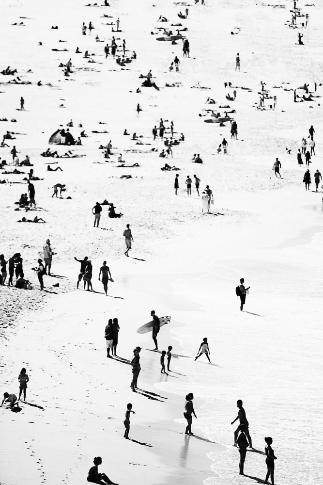 Beach Silhouettes Art Print