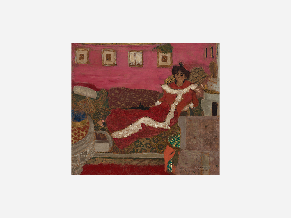Édouard Vuillard "Portrait de Madame Delierre, dit Symphonie en rouge (circa 1901)" Art Print