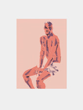 A Man Posing Art Print