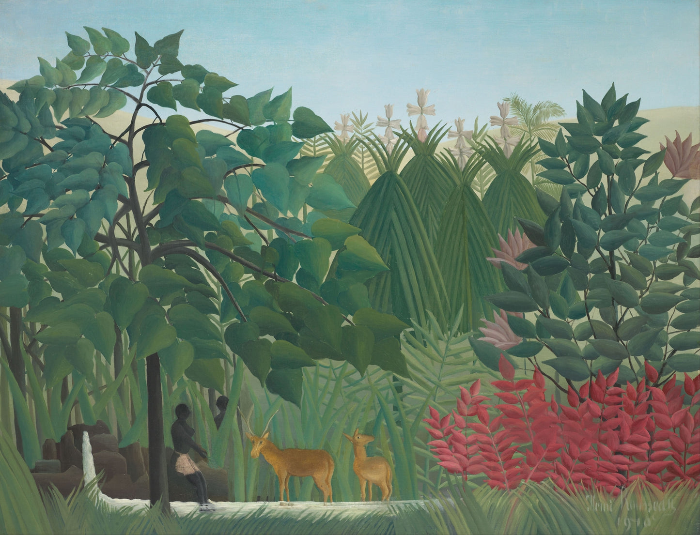 Henri Rousseau "The waterfall" Art Print