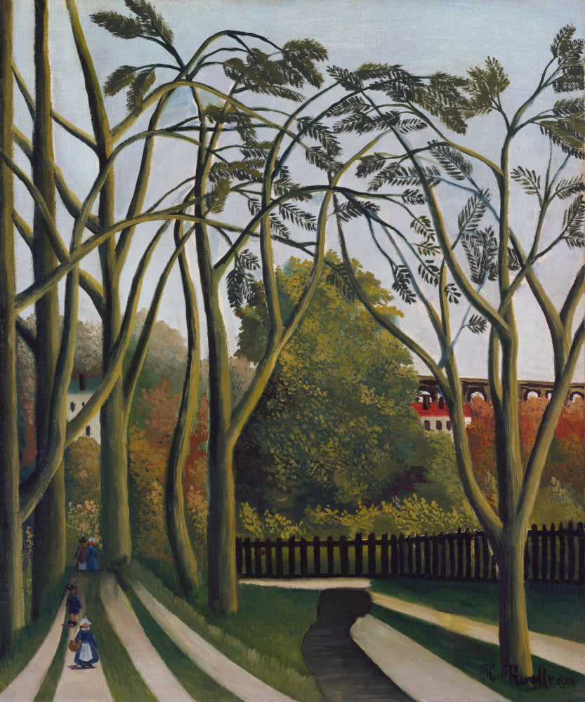 Henri Rousseau "The Banks Of The Bier Near Bicetre" Art Print