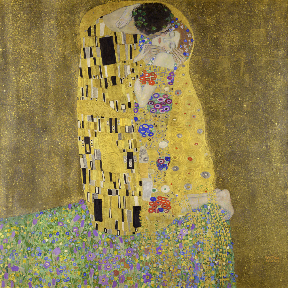 Gustav Klimt: "The Kiss (1907–1908)" Art Print