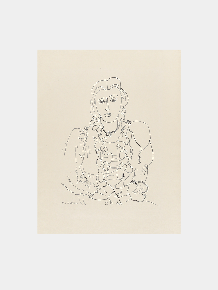 Matisse: "Sitzende Frau (1936)" Art Print