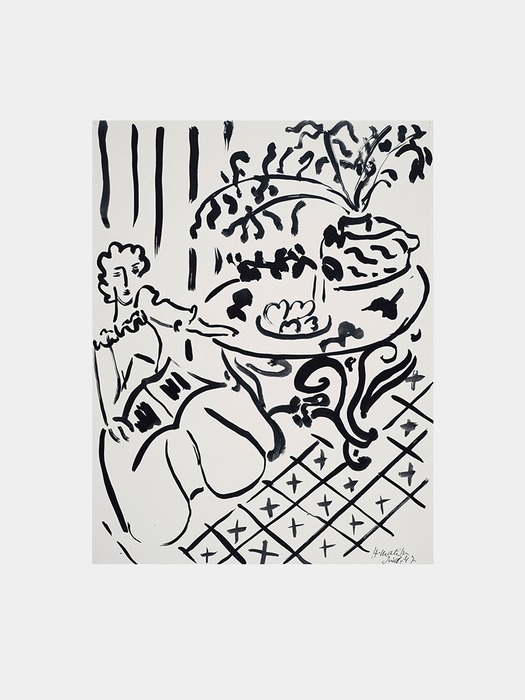 Matisse: "Fille assise à table (1947) " Art Print
