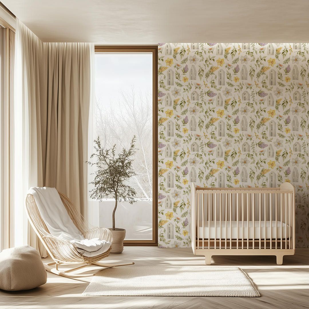 Adah - Grace Homes with Lavendar Wallpaper