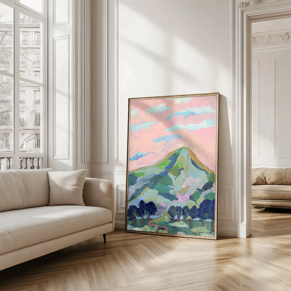 Pink Mountain Art Print