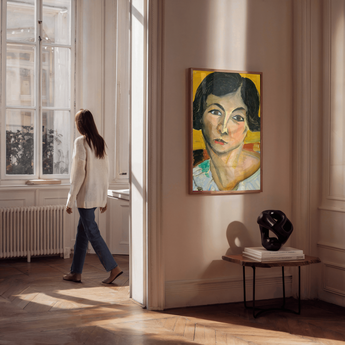 Matisse:  "Tête de femme penchée (Lorette) (1916-1917)" Art Print