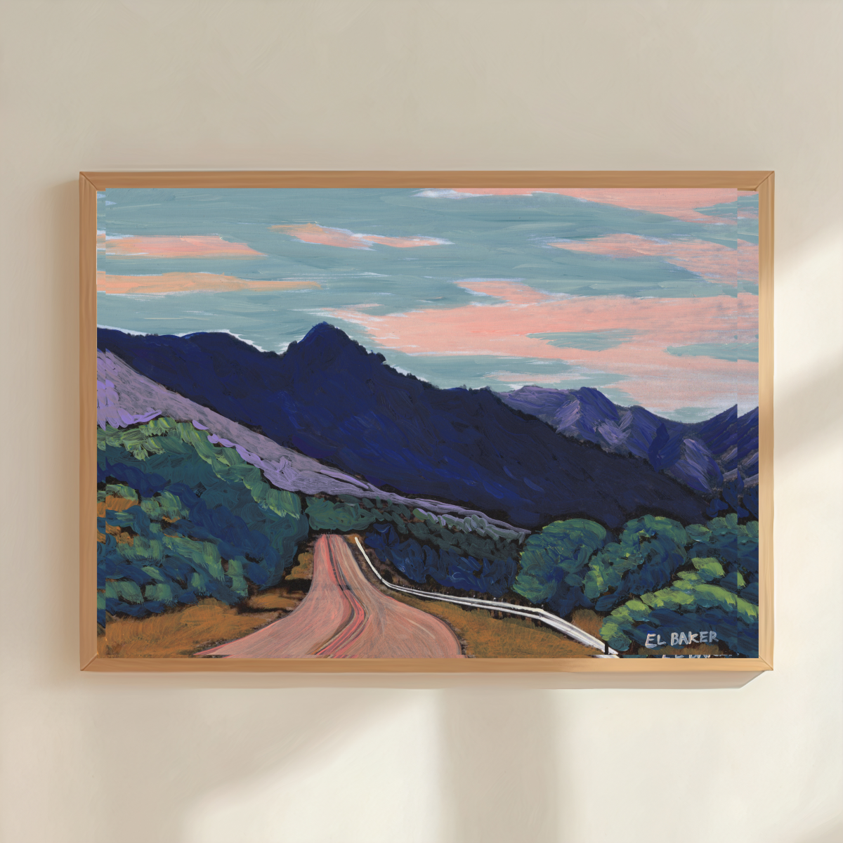 West Texas Highway Art Print