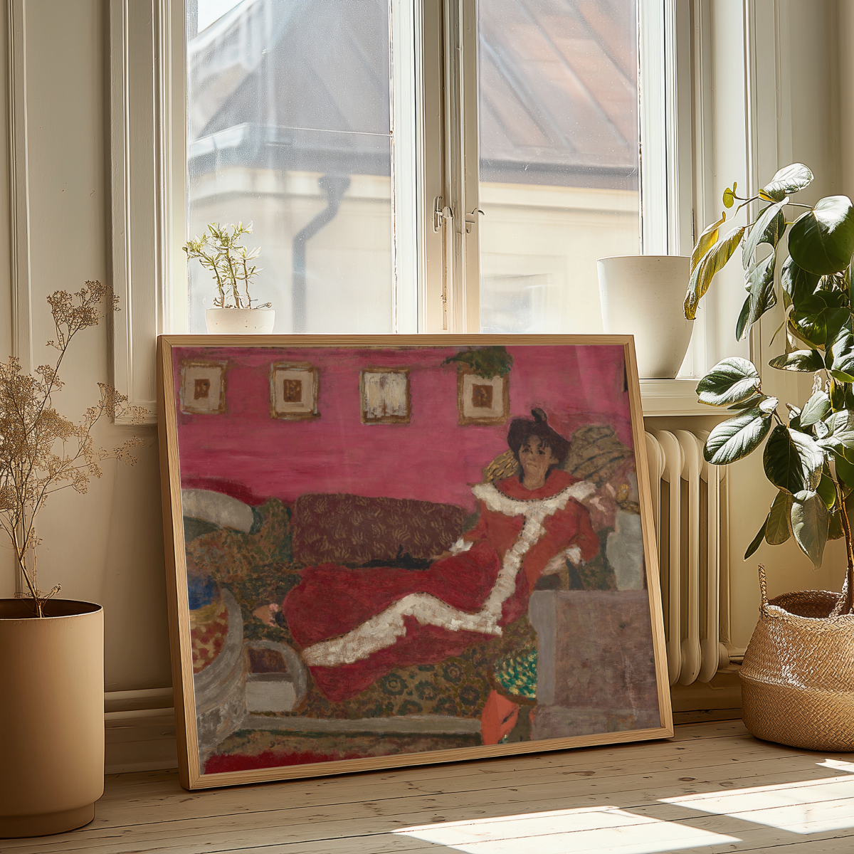 Édouard Vuillard "Portrait de Madame Delierre, dit Symphonie en rouge (circa 1901)" Art Print