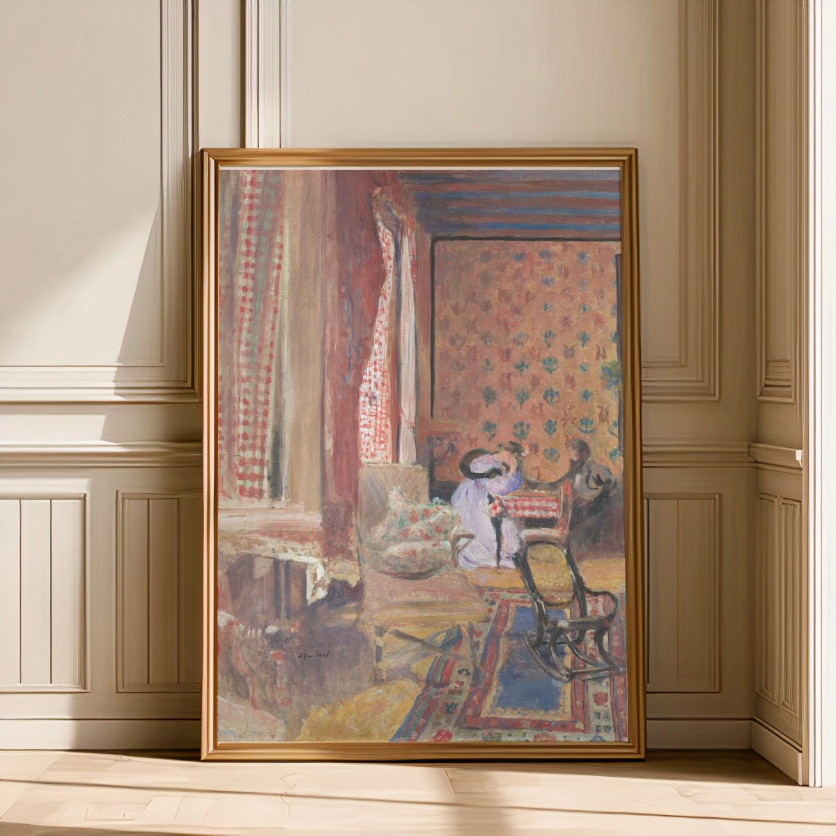 Édouard Vuillard "At the Board Game (1902)" Art Print
