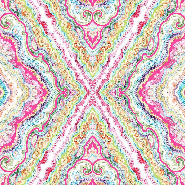 Ethnique Pale Robin Egg Blue Wallpaper