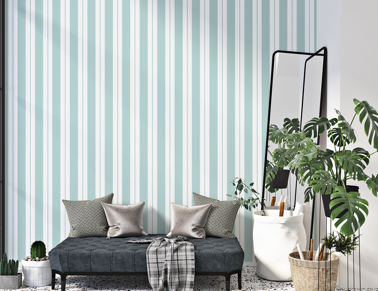 Classic Lines Wallpaper Jet steam