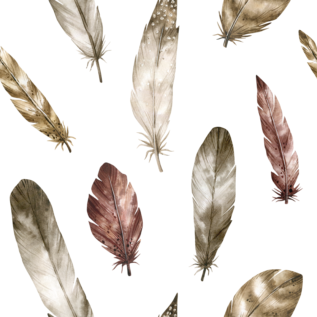 Prairies Feathers Wallpaper