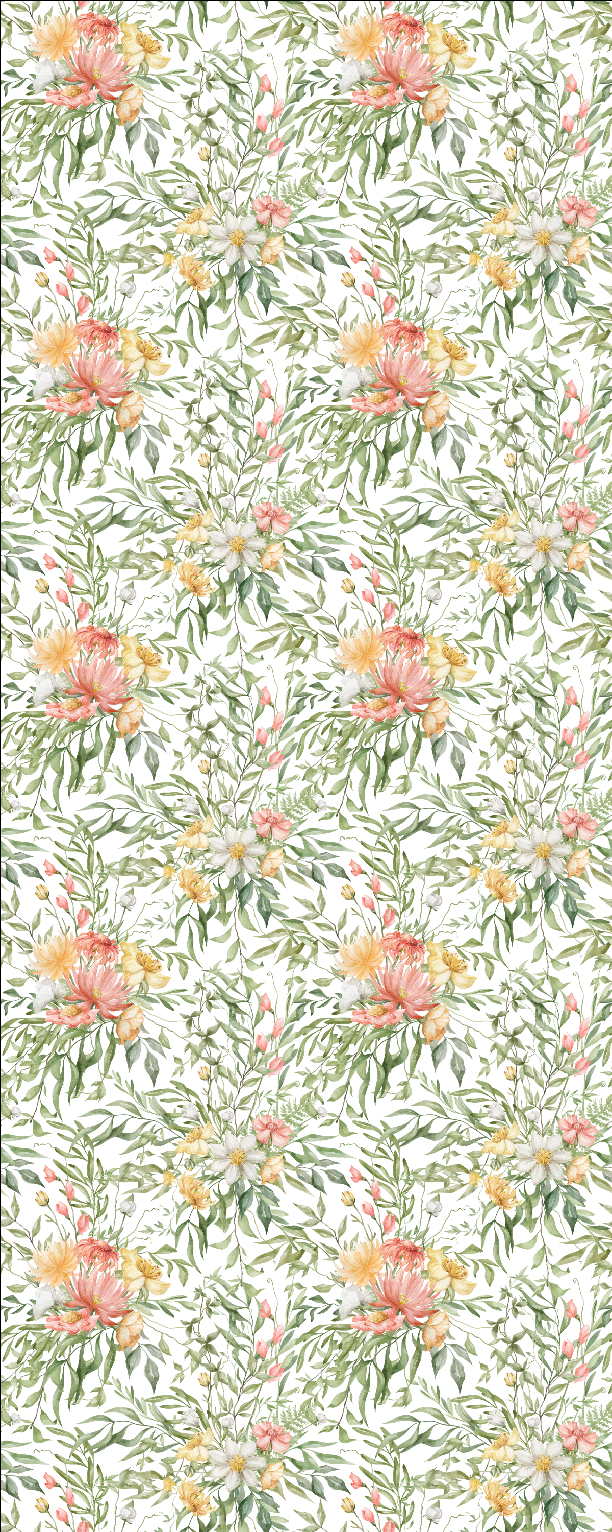 Secret Garden Wallpaper Pink and yellow
