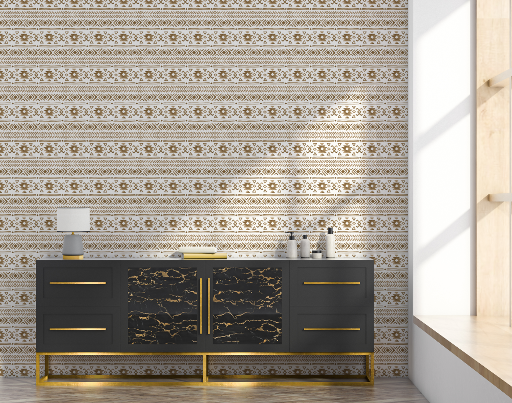 Prairies Watercolour Pattern Wallpaper