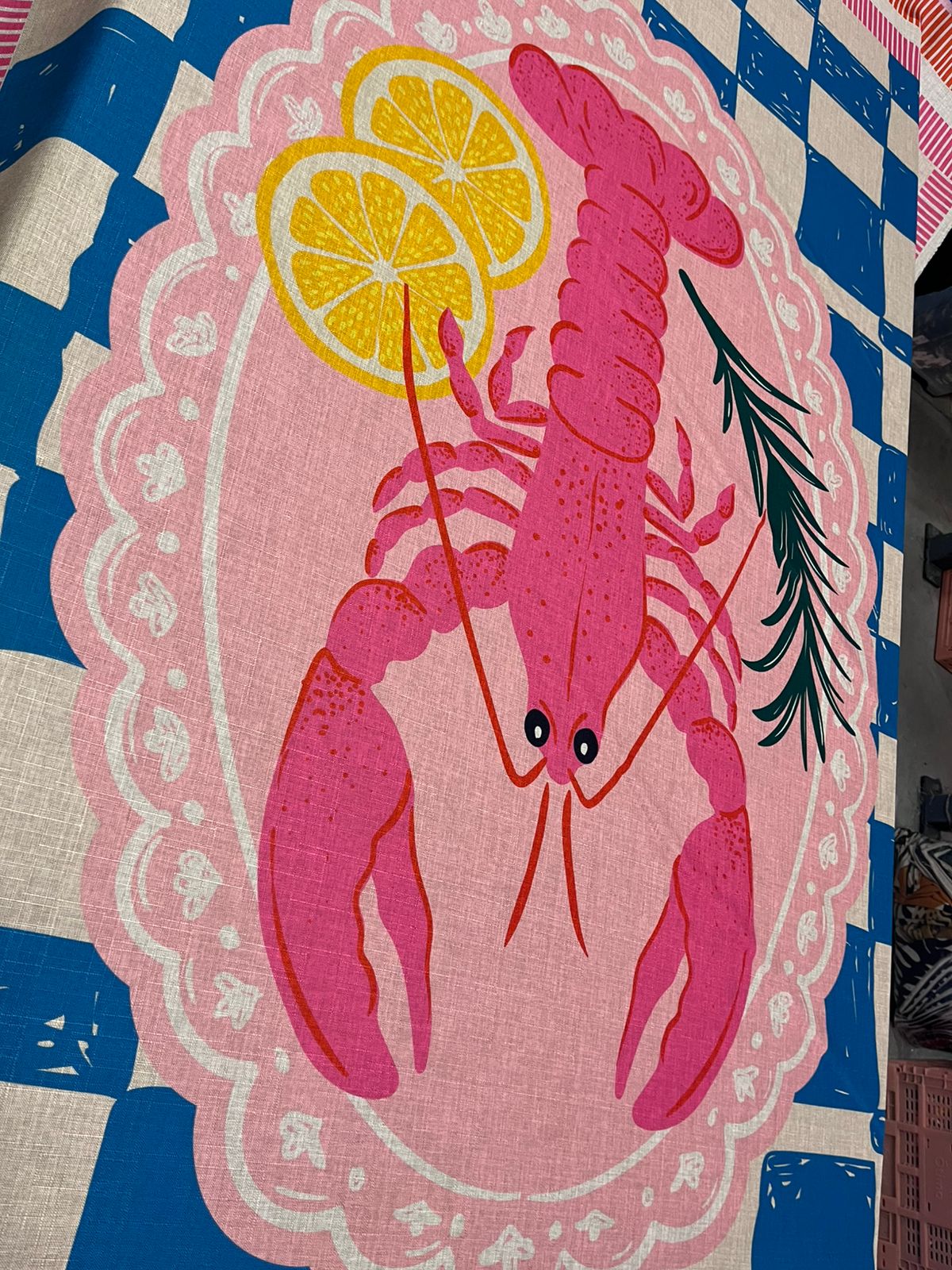 Skopelos Lobster Tablecloth