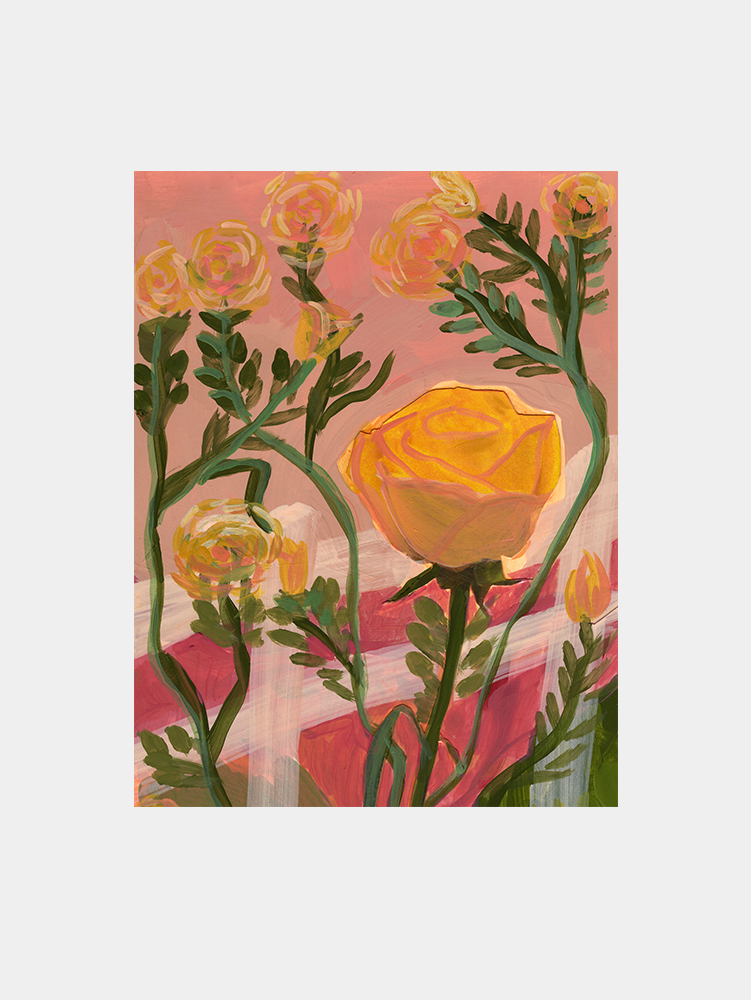 Yellow Rose Art Print