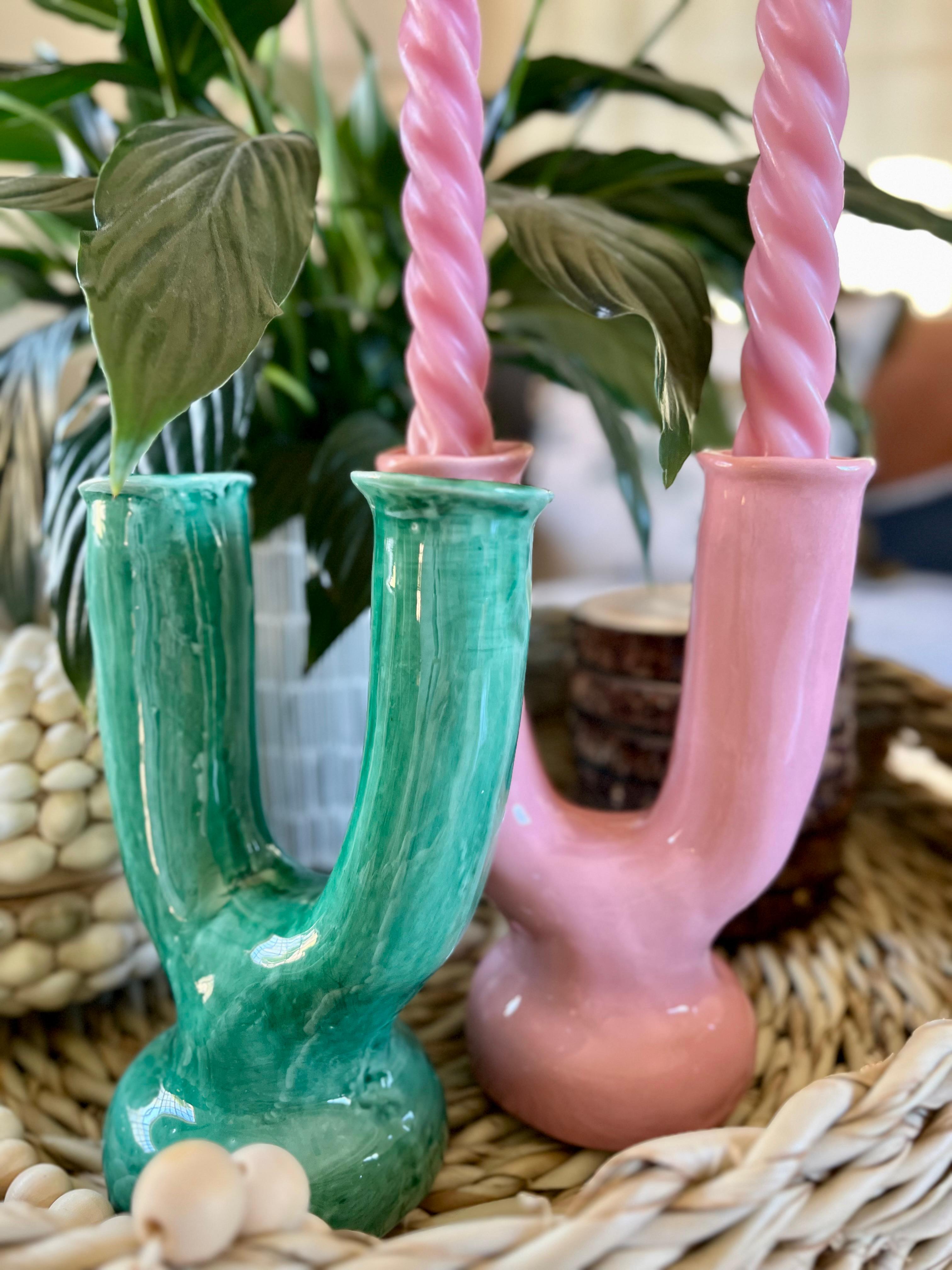 Émeraude Royale Green Candle Stick Holder