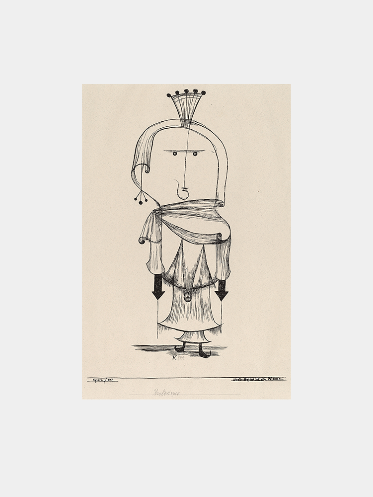 Paul Klee - "Die Hexe mit dem Kamm (Witch with a Comb) (1922)" Art Print