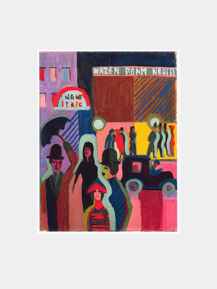 Ernst Ludwig Kirchner "Store in the rain (1927)" Art Print