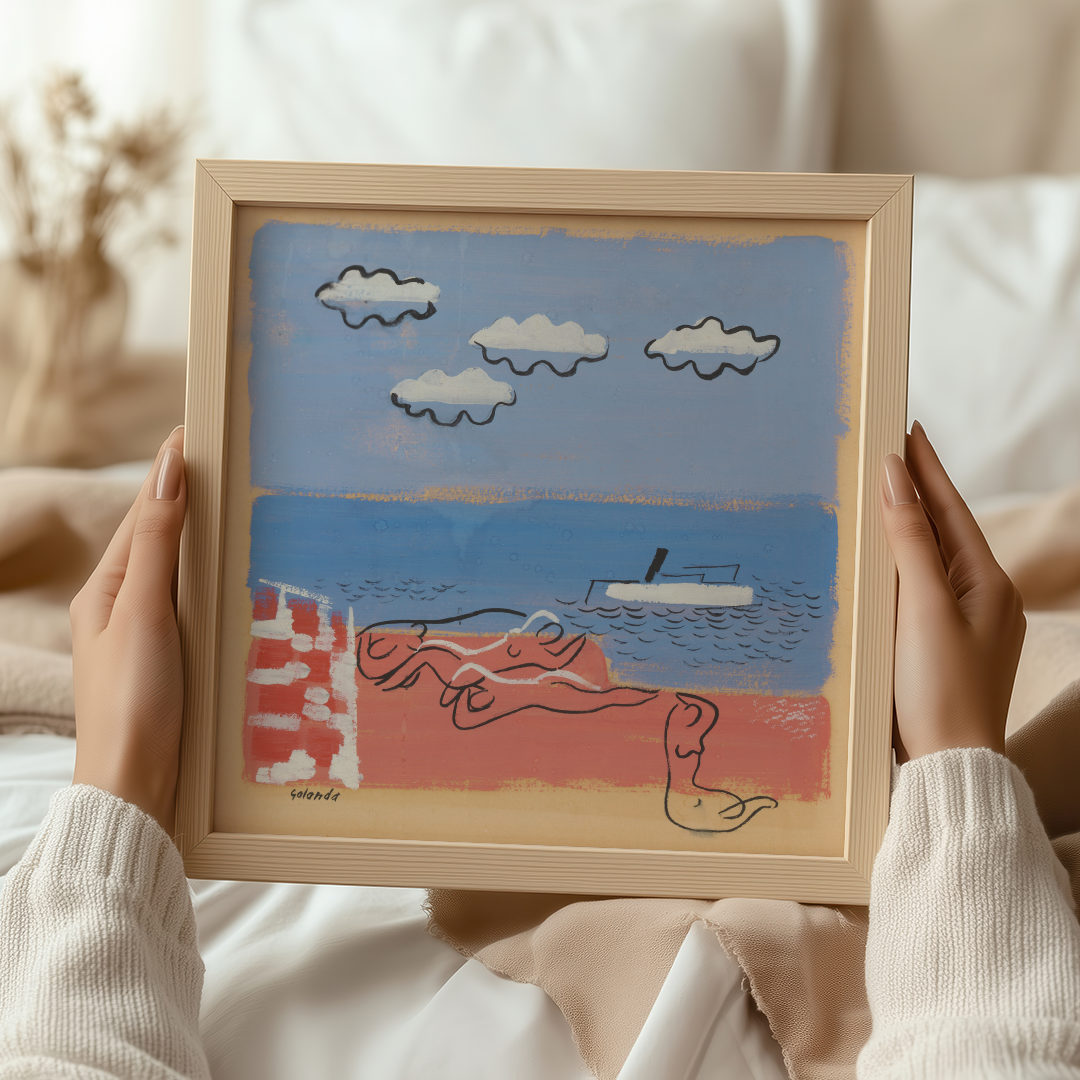 Mikuláš Galanda: "On the Beach" Art Print