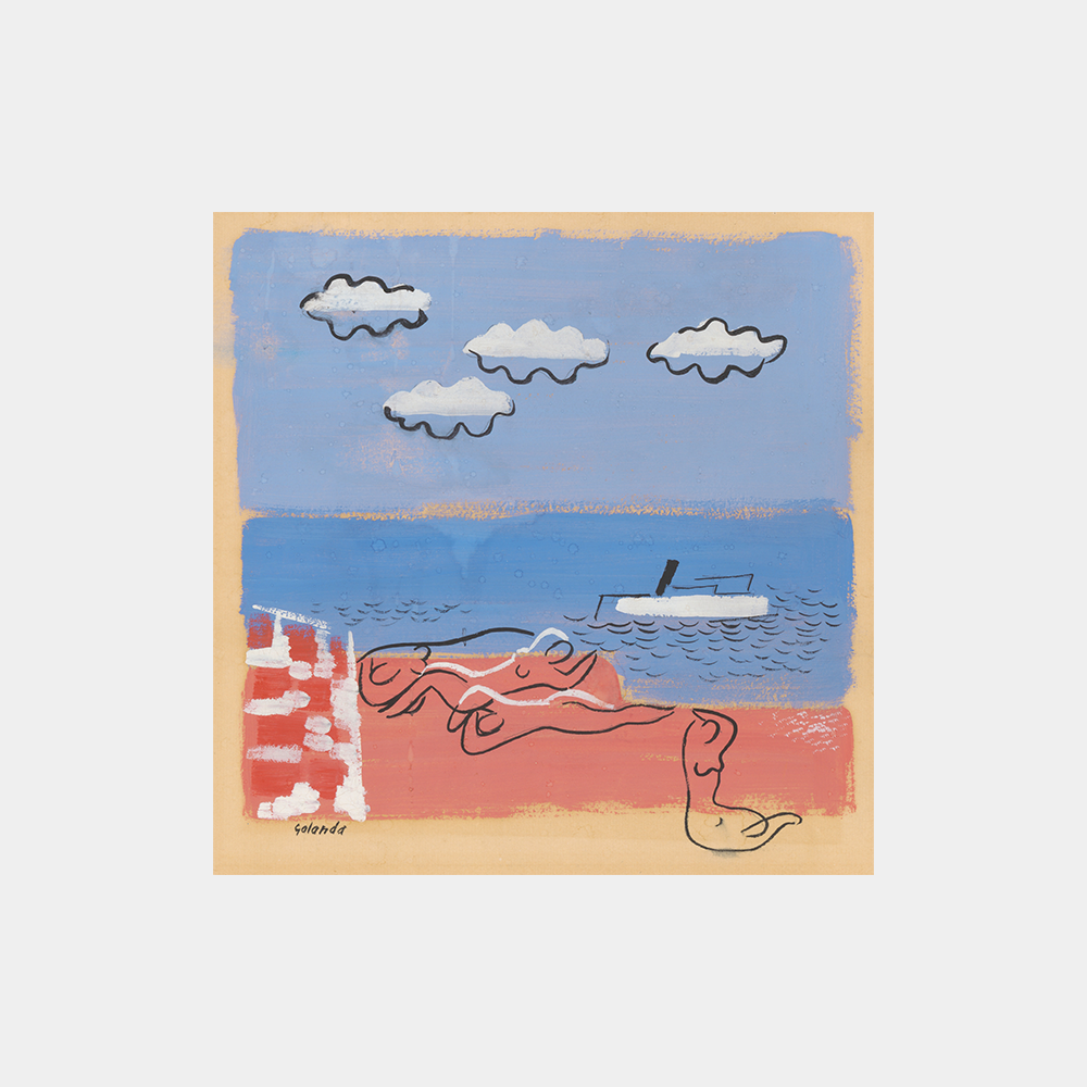 Mikuláš Galanda: "On the Beach" Art Print