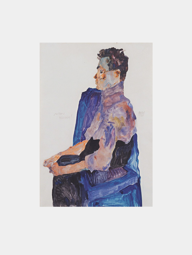 Egon Schiele "Portrait of Anton Peschka (1911)" Art Print