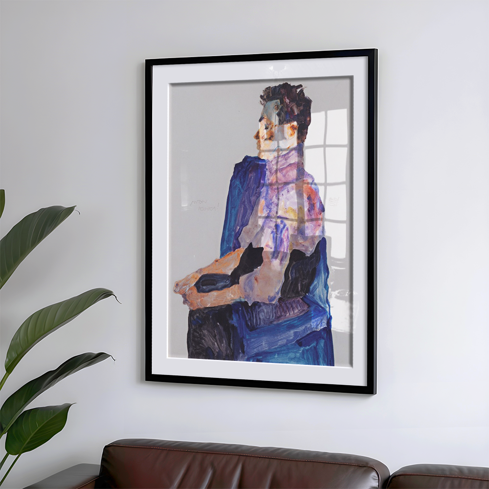 Egon Schiele "Portrait of Anton Peschka (1911)" Art Print