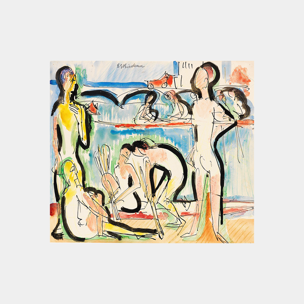 Ernst Ludwig Kirchner "Ruderer (1928)" Art Print