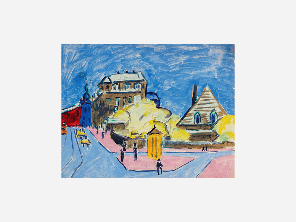 Ernst Ludwig Kirchner "Strassenbild (Dresden) (1910)" Art Print