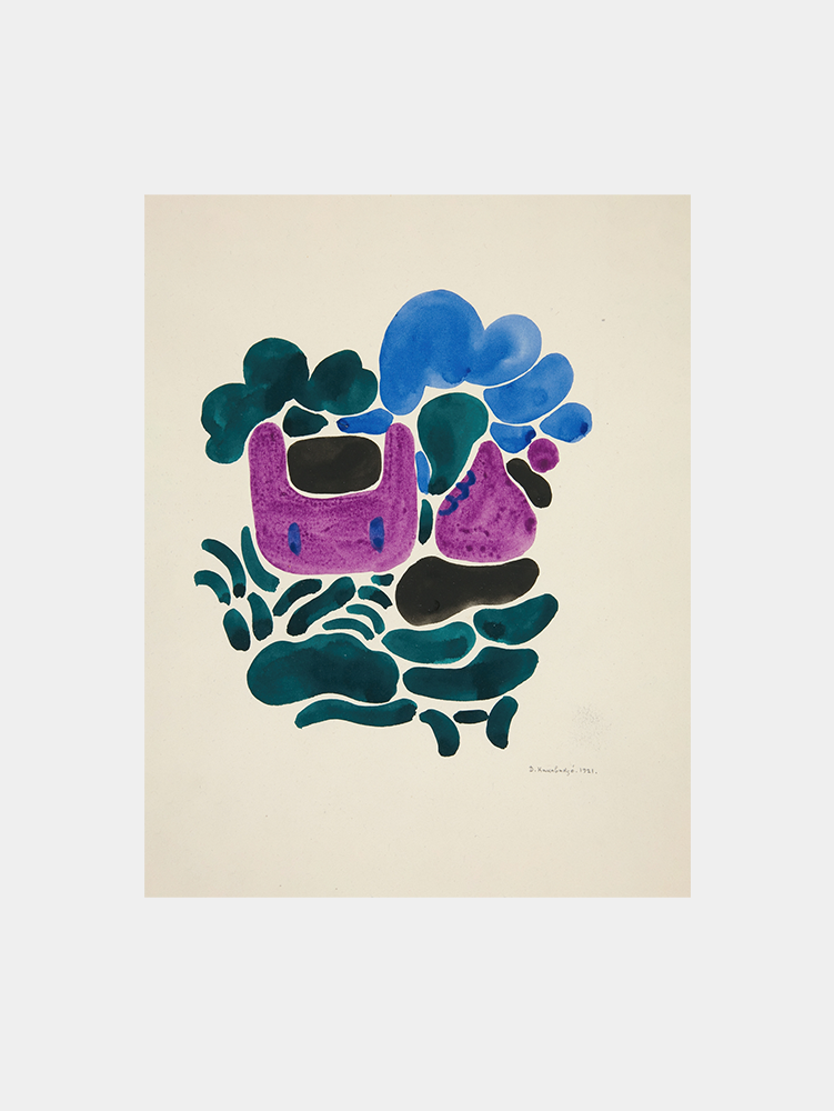 Abstraction Based on Flower Forms, I (1921) Art Print