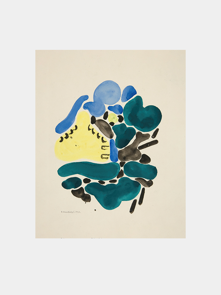 Abstraction Based on Flower Forms, III (1921) Art Print