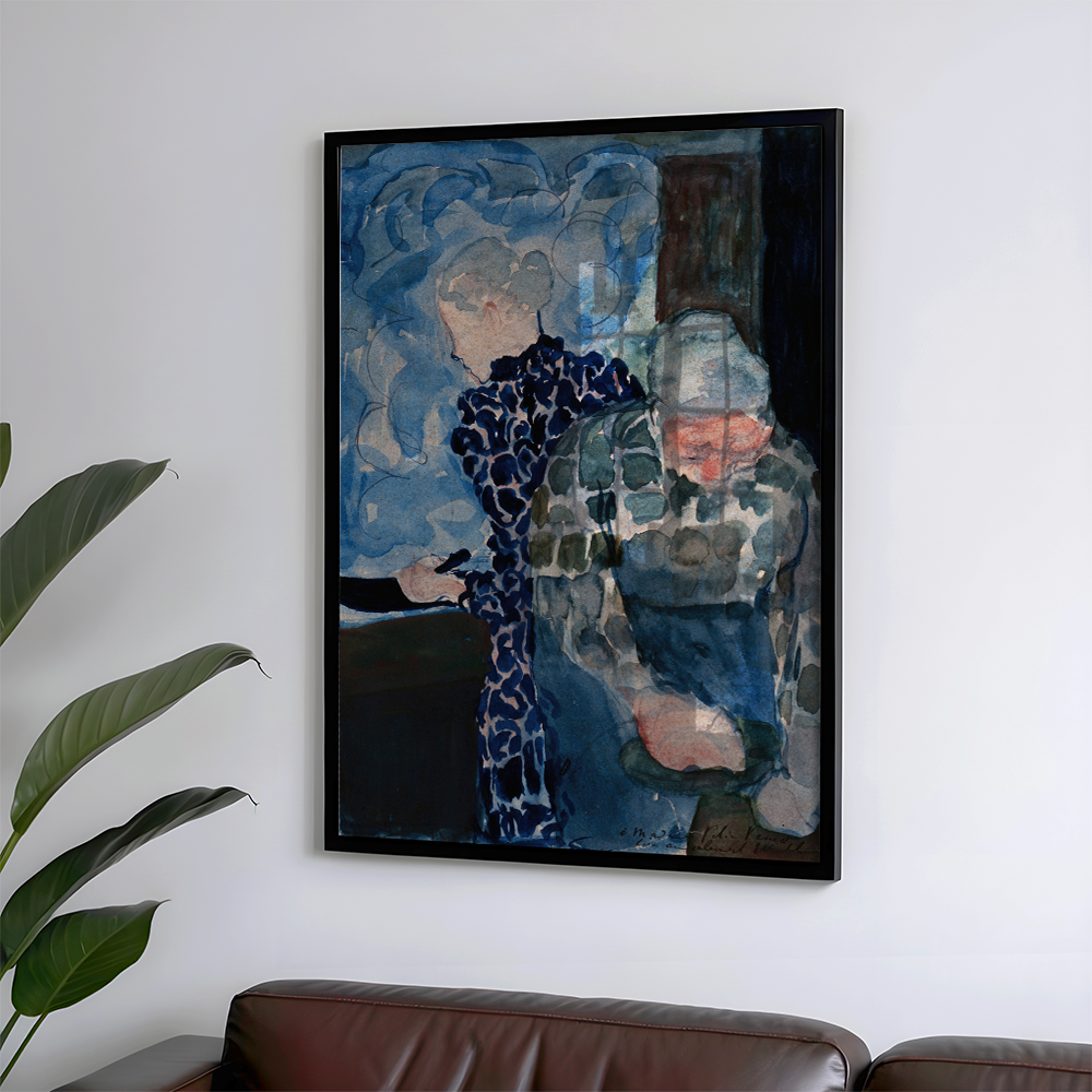 Édouard Vuillard "Deux Femmes dans Interieur (1892)" Art Print