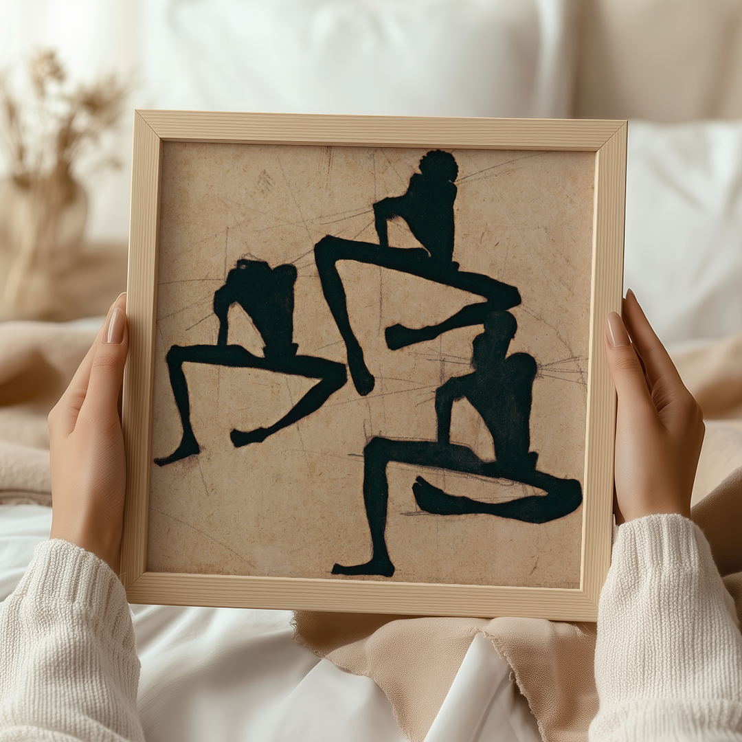 Egon Schiele: "Composition with Three Male Nudes (1910)" Art Print (Copy)