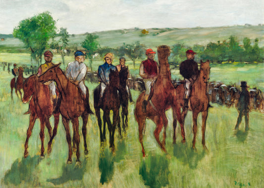 Edgar Degas: "The Riders" Art Print