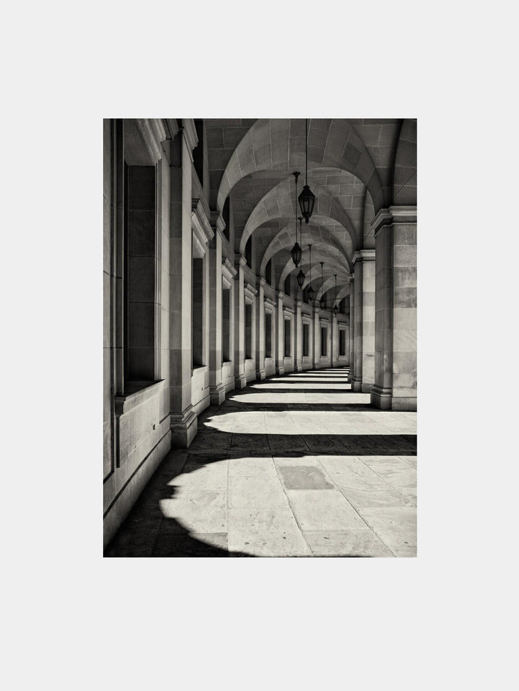 Curved Corridor Art Print