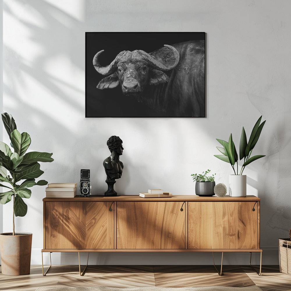 Dark Buffalo Art Print