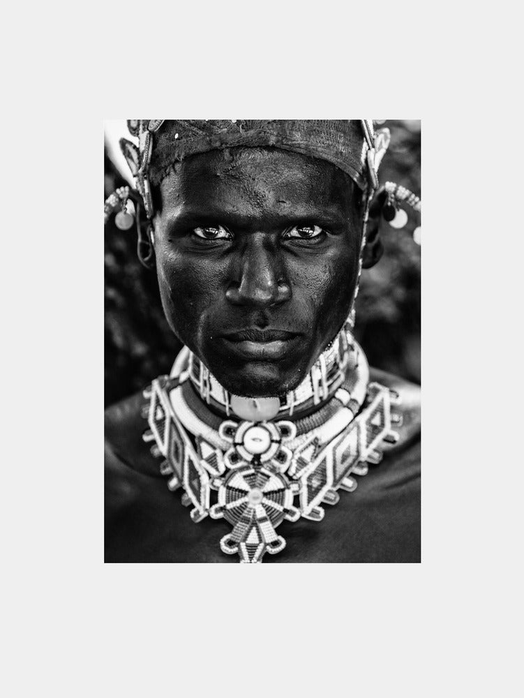 Samburu man Art Print