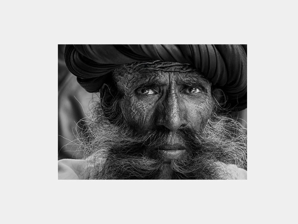 Elderly Rabari man Art Print