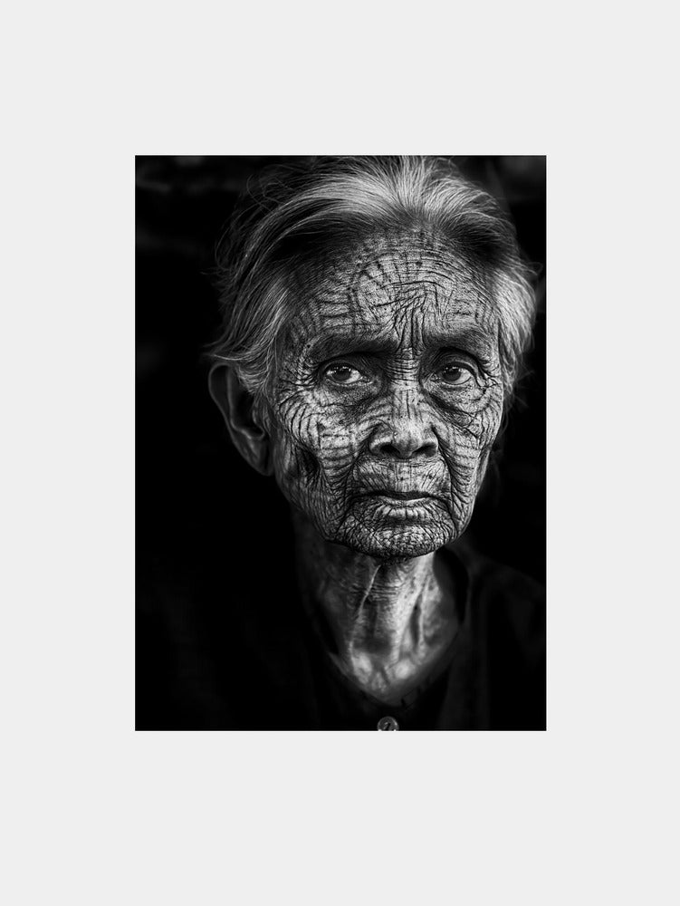 When you make your face into art Art Print