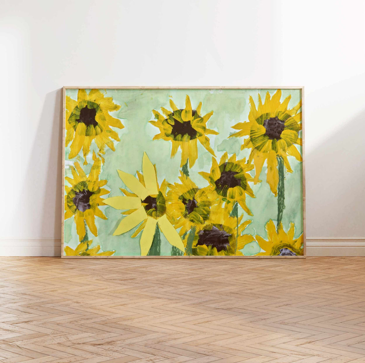 Cheerful Yellow Sunflowers