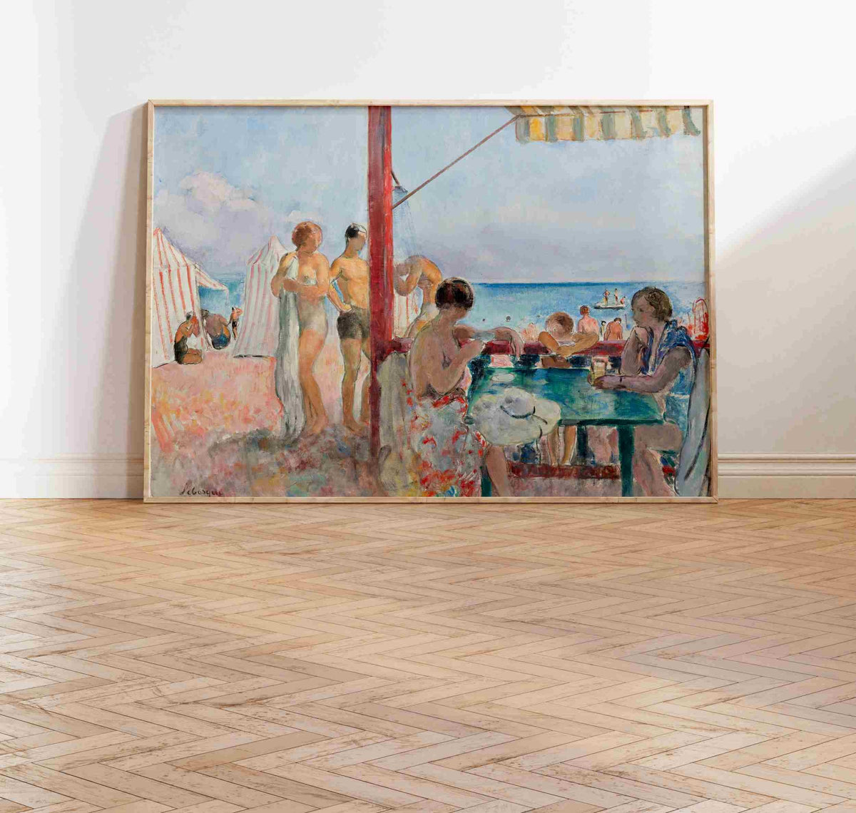 Henri Lebasque "Le Bar Sur La Plage (1923-25)"