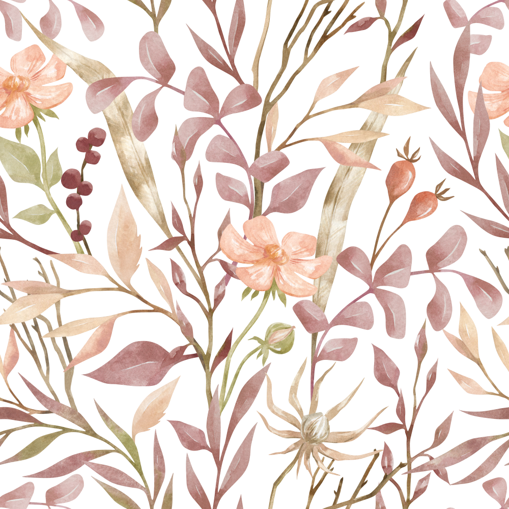 Lilac Autumn Memories Flora Wallpaper