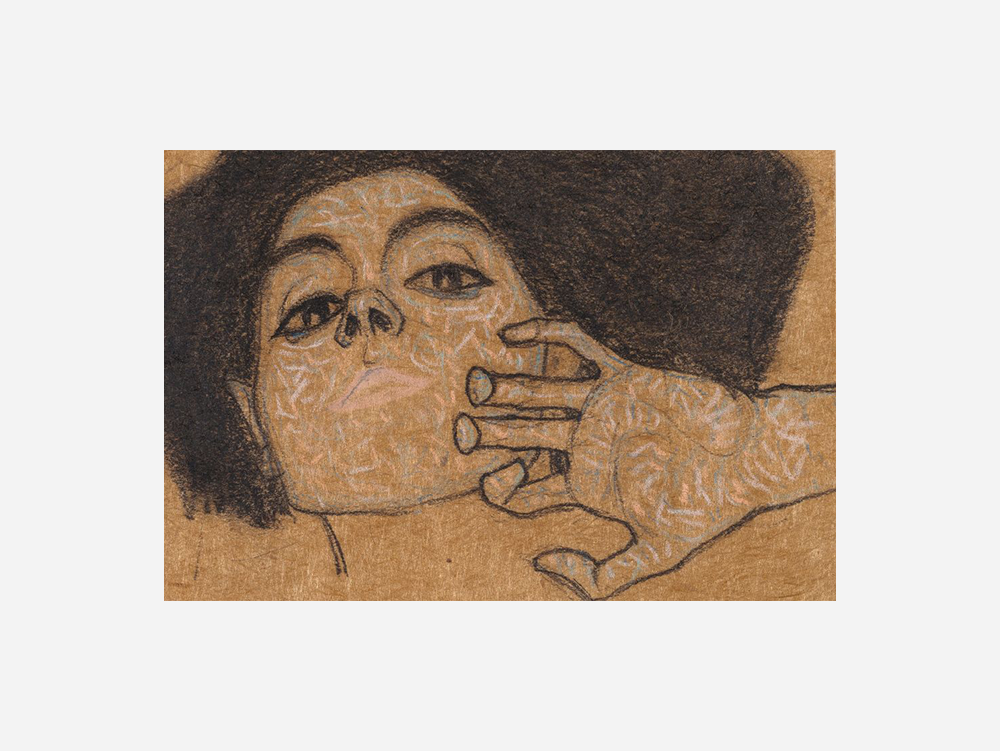 Egon Schiele "Head of a Woman (1908)" Art Print