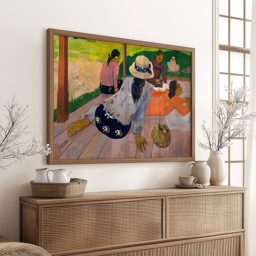 Paul Gauguin: "The Siesta" Art Print