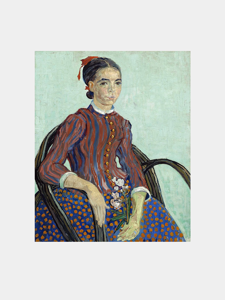 Van Gogh "La Mousmé (1888)" Art Print
