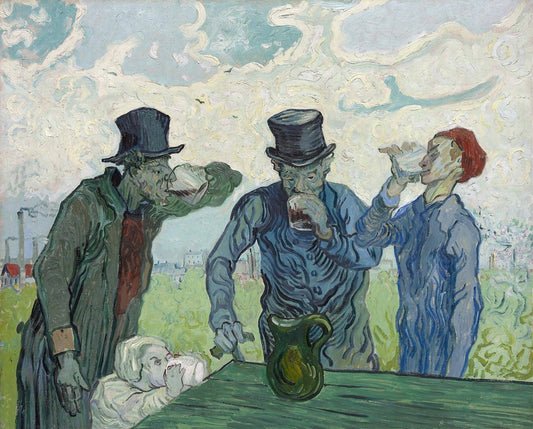 Van Gogh "The Drinkers (1890)" Art Print