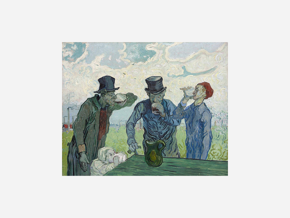 Van Gogh "The Drinkers (1890)" Art Print