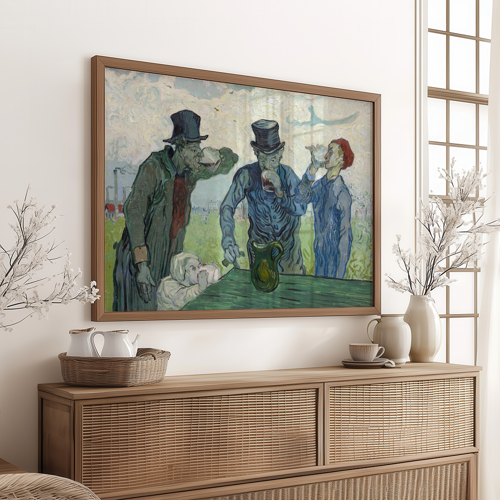 Van Gogh "The Drinkers (1890)" Art Print